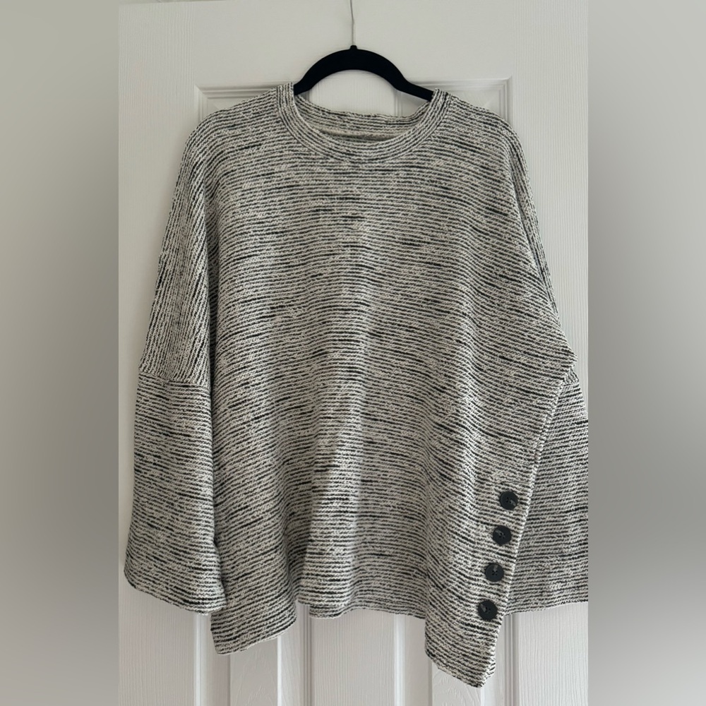 Madewell Black and White Striped Sweater